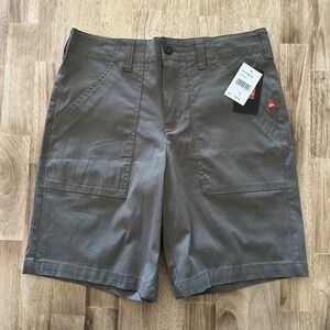 Quiksilver Chino‎ Shorts 19" Stretch Olive Green Size 30 Everyday Amphibians